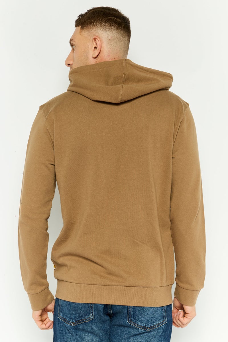 Gazzarrini سويت شيرت رجالي بأكمام طويلة مع غطاء رأس، بني داكن - Image 2