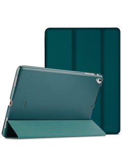iPad Pro 12.9 2017/2015 Case (Old Model, 1st & 2nd Gen), Ultra Slim Lightweight Stand Smart Case Shell with Translucent Frosted Back Cover for Apple iPad Pro 12.9 Inch -Emerald
