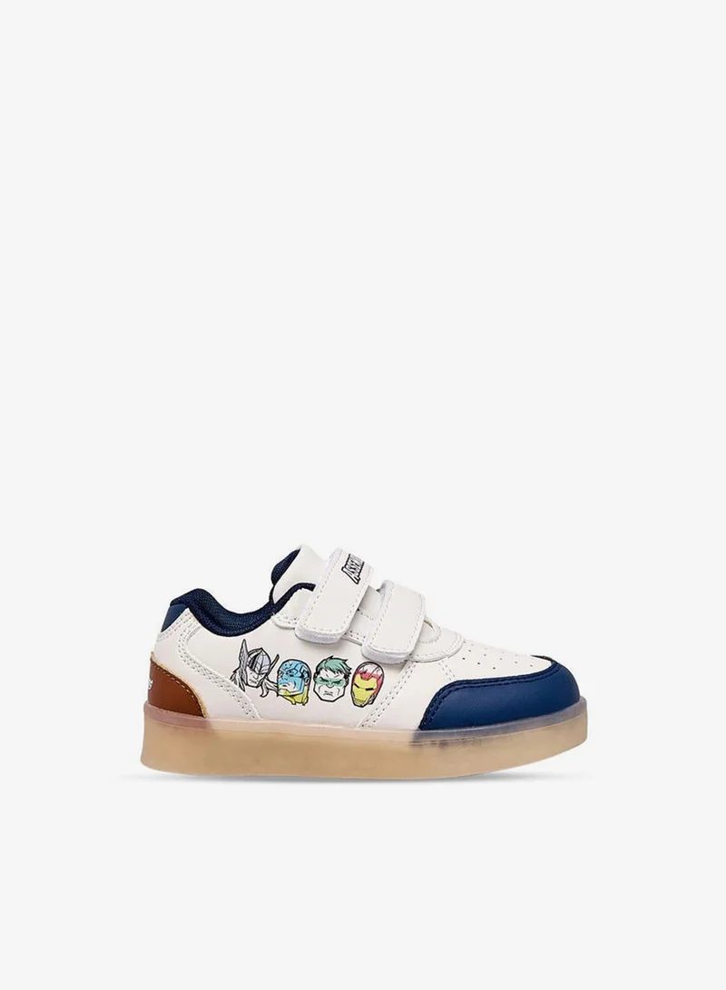 Marvel WHITE Boys Avengers Print Hook & Loop Ankle School Sneakers for Men | Best Price UAE