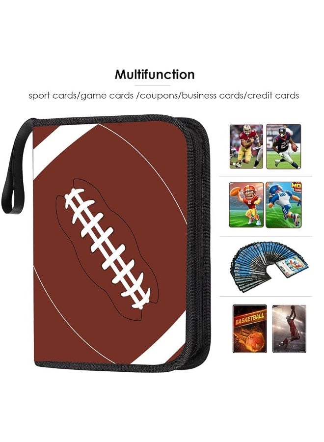 POKONBOY 9-Pocket Football Card Binder, Trading Card Holder with Sleeves Card Collectors Album Hold Up to 900 Cards, Fit for Football Cards Baseball Cards Sport Trading Cards - Image 5