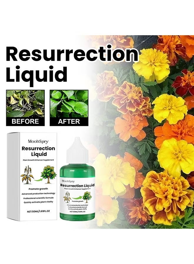 MOONSPRY Resurrection Liquid Plant Growth Enhancer 50ml, Liquid Fertilizer for Seedlings, Rooting Hormones for Cuttings, Plant Growth Supplement for Indoor & Outdoor Potted Plants - Image 2