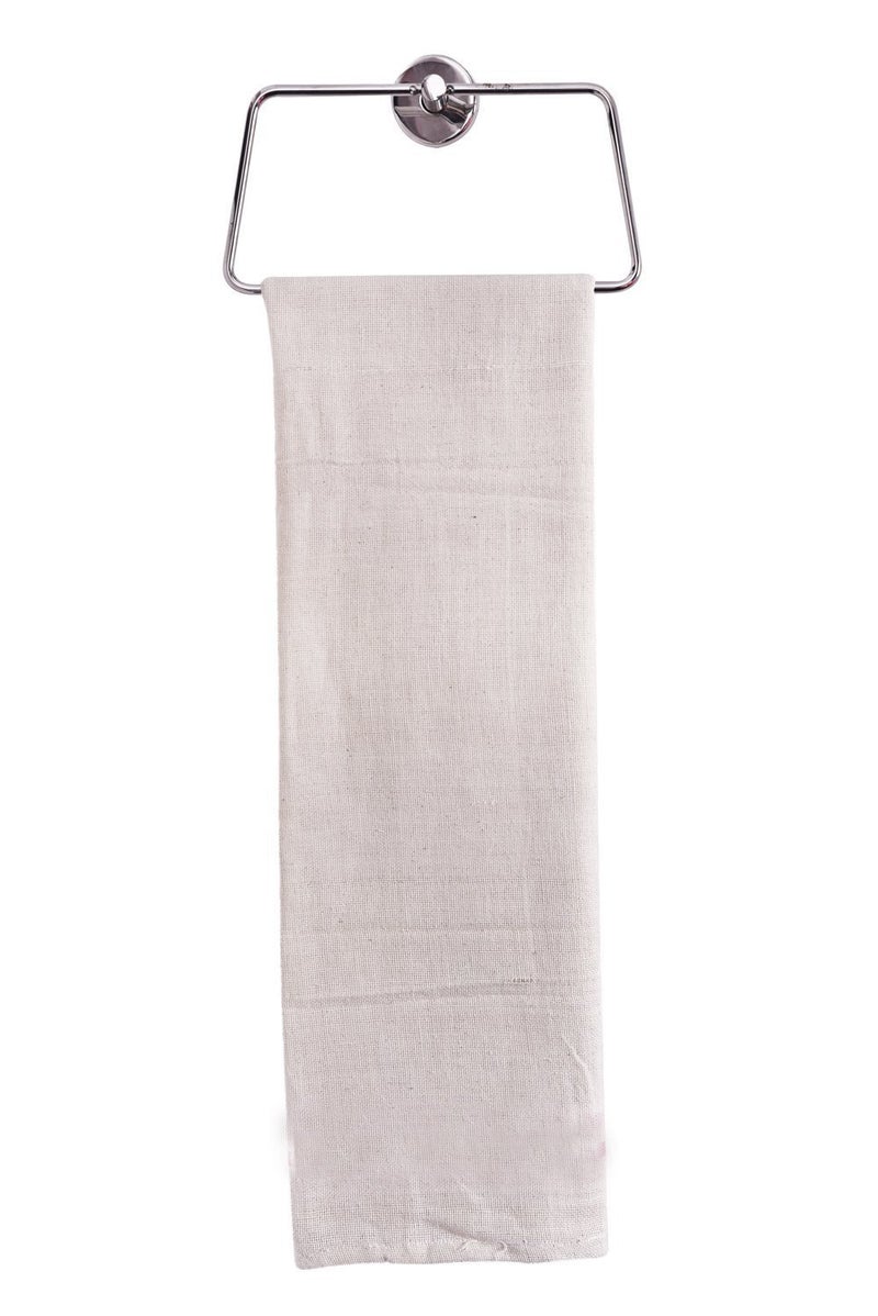 looms & weaves - Unbleached Handloom Cotton Kerala Bath Towels (Set of 2 towels) -Available in two sizes. 60 inch x 30 inch or 56 inch x 28 inch - Image 3
