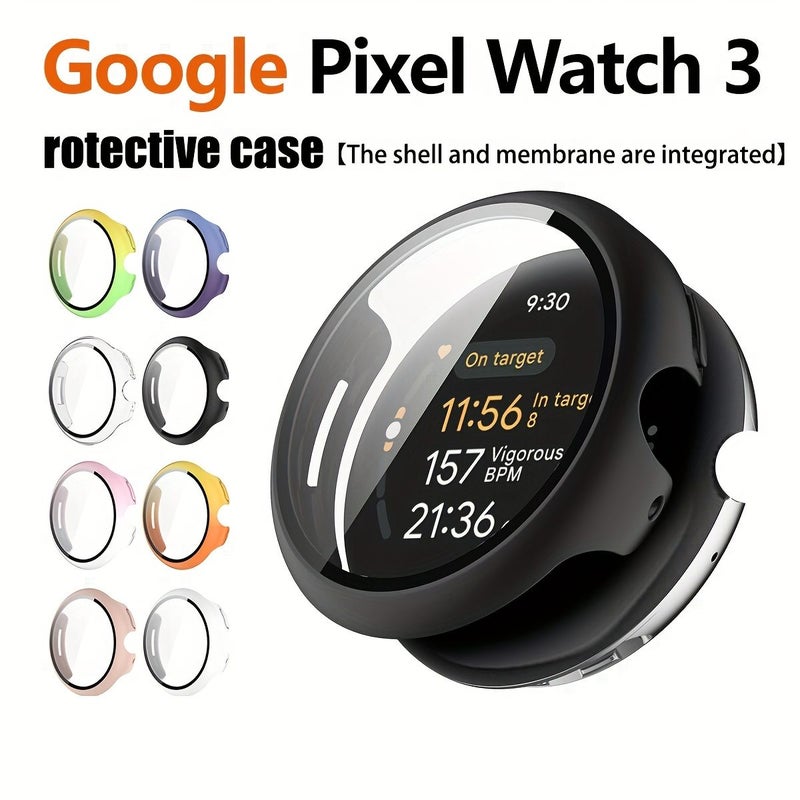 Protective Case For Google Watch 3 Shell Film Integrated High Definition Glass Anti Scratch Cover 41Mm Ultra Thin Touch Sensitive Anti Fall Easy Install Green - Image 1