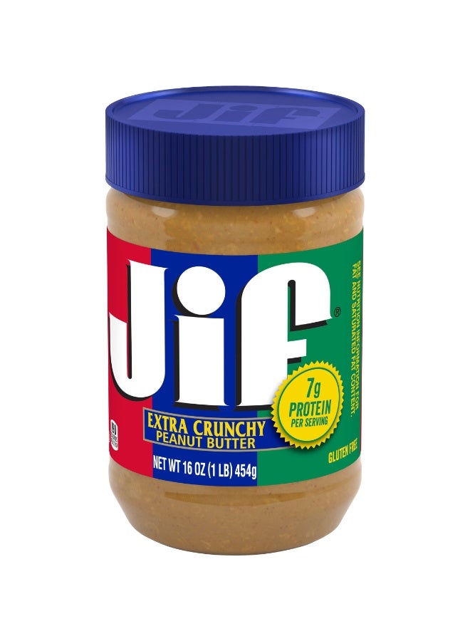 جيف زبدة الفول السوداني الإضافية المقرمشة من جيف 454جم - Image 2