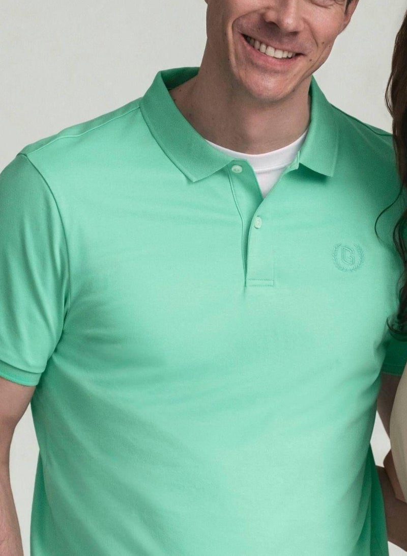 GIORDANO Men’s Slim Fit Liquid Touch Cotton Interlock Polo - Image 3