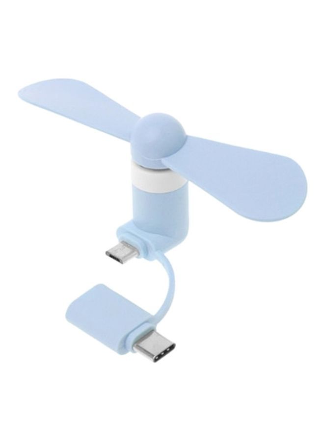 NIBEMINENT Mini USB Fan For Mobile Phones FS0052 Blue