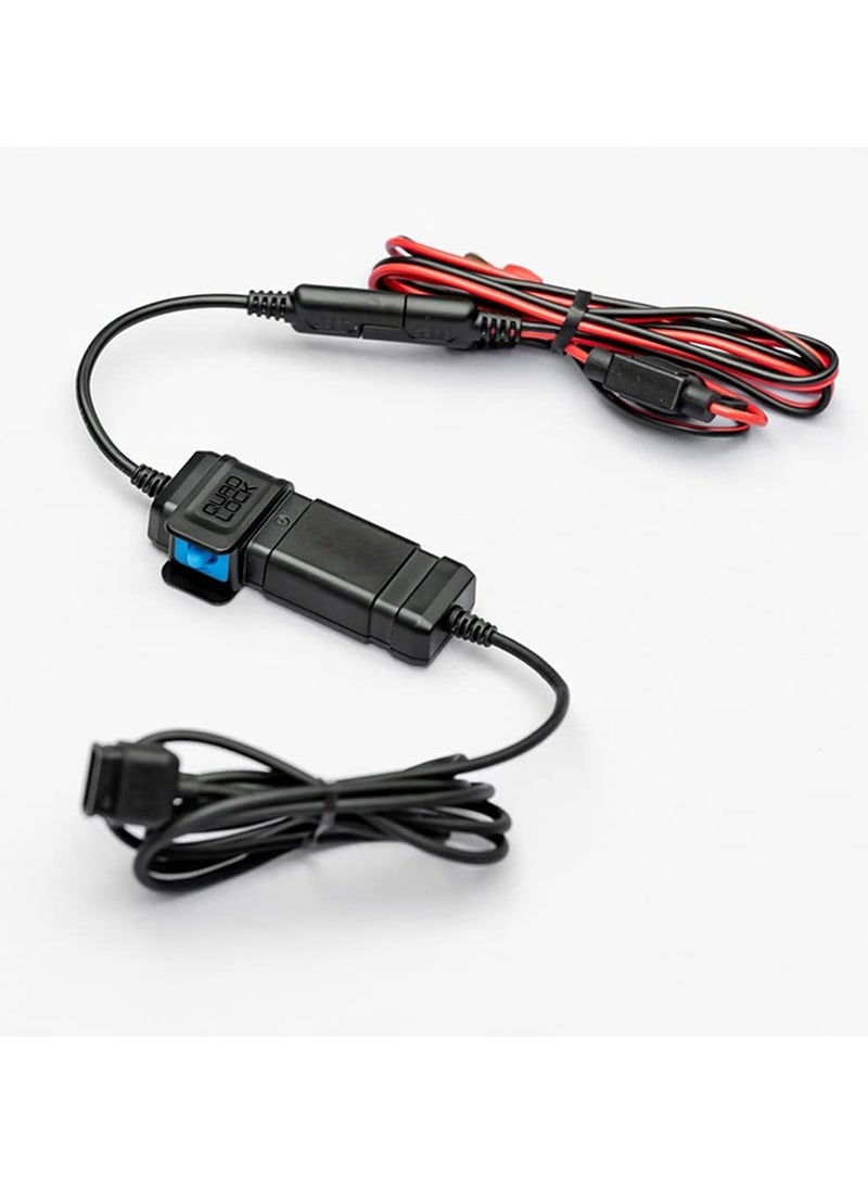 QUAD LOCK 12V Waterproof Smart USB Adapter for Motorcycles, Boats and Caravans