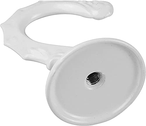 GDQLCNXB Ceiling Hooks Heavy Duty Swag Hook Hanging Plants Chandeliers Wind Chimes Ornament Hooks for Home Office Kitchen (2 Pieces White) - Image 3