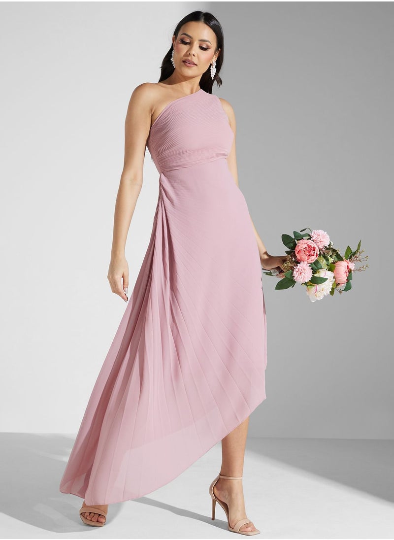 TFNC - One Shoulder Aymmetrical Hem Dress - Image 1