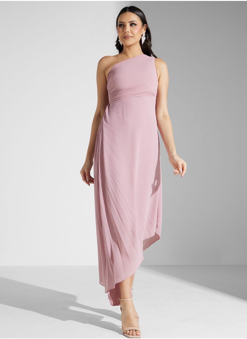 TFNC - One Shoulder Aymmetrical Hem Dress - Image 1
