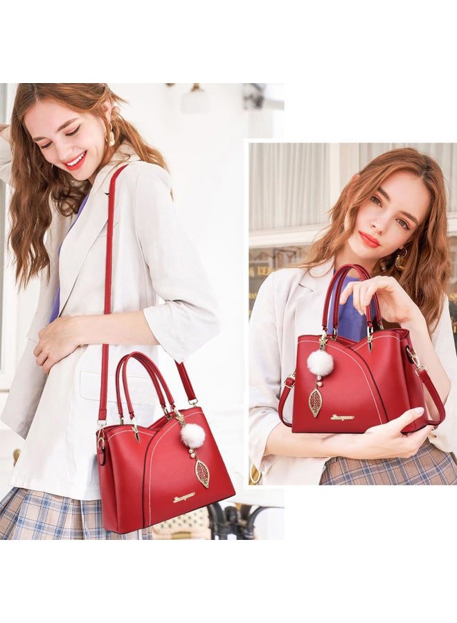 SiMYEER Satchel Purses and Handbags for Women Leather Crossbody Bags Shoulder Tote Bags - Image 3
