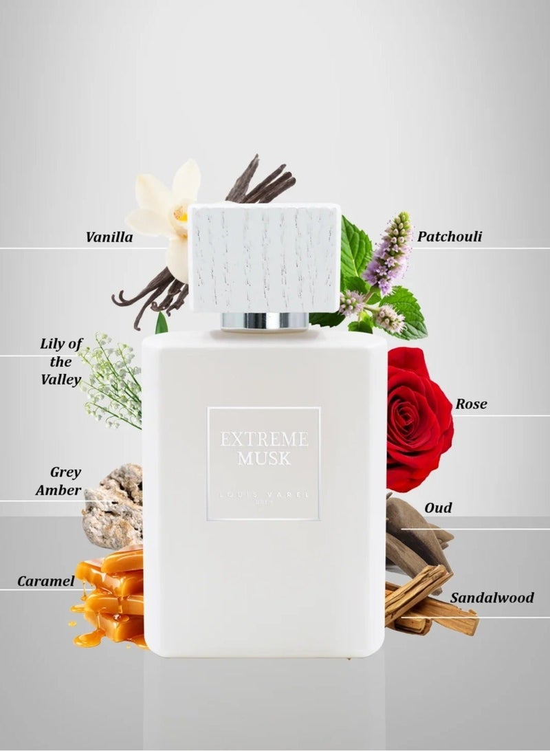 LOUIS VAREL EXTREME MUSK EDP UNISEXE 100 ML - Image 3