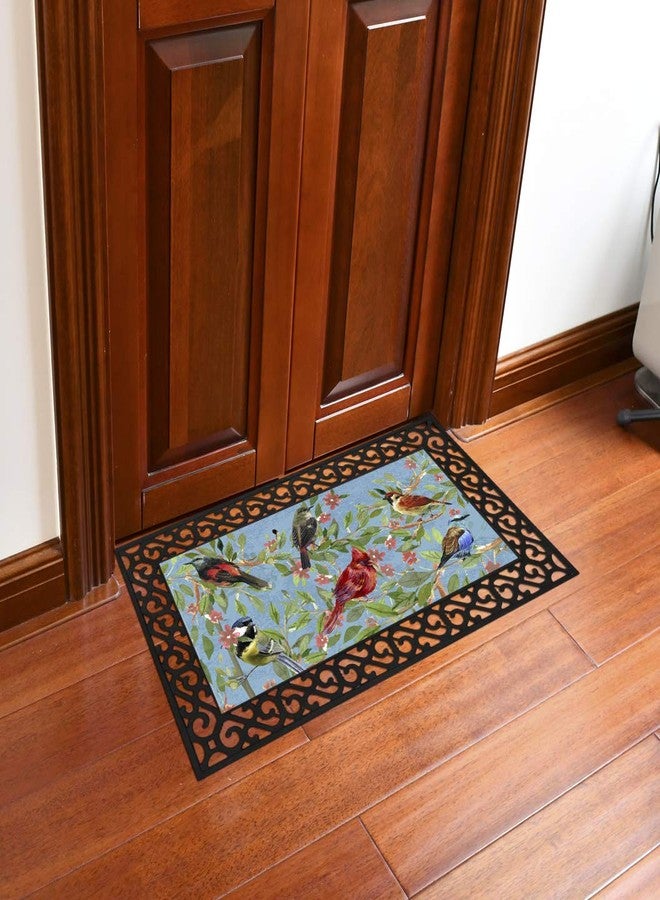 Attraction Design Rubber Welcome Door Mat, Decorative Indoor Outdoor Doormat Non Slip Front Door Mat, Easy to Clean Low Profile Mat for Entry Patio Garage High Traffic Areas, 17.7" x 29.5" (Bird A) - Image 5