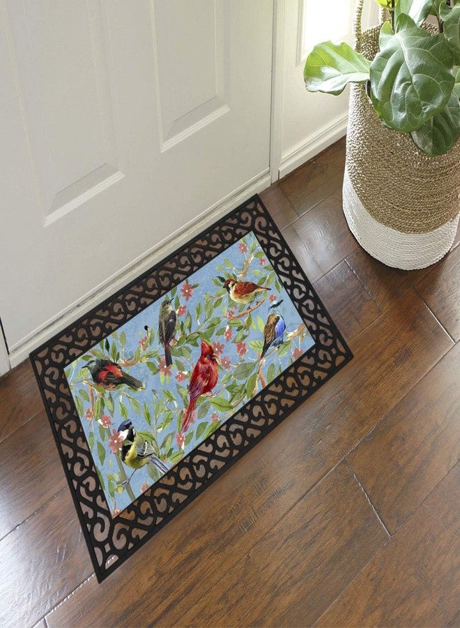 Attraction Design Rubber Welcome Door Mat, Decorative Indoor Outdoor Doormat Non Slip Front Door Mat, Easy to Clean Low Profile Mat for Entry Patio Garage High Traffic Areas, 17.7" x 29.5" (Bird A) - Image 4
