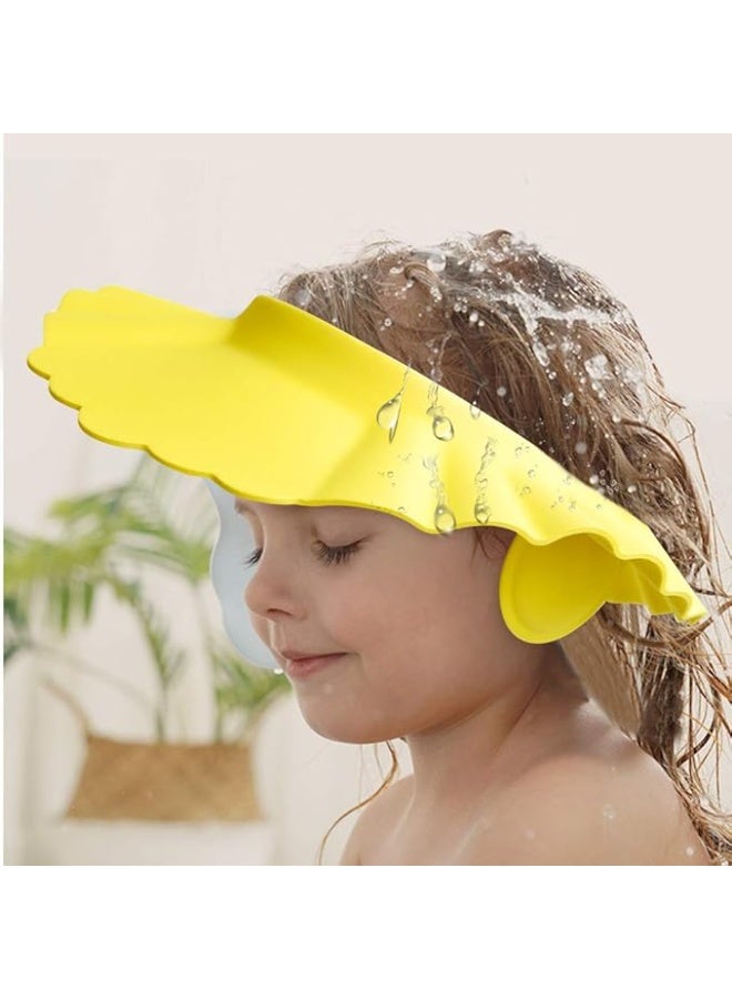 Soft, safe and adjustable bath cap, baby shower cap for washing hair to protect baby's eyes - Image 2