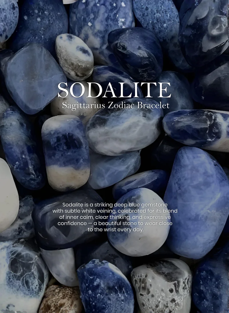 British Fossils سوار الأبراج برج القوس بالسوداليت