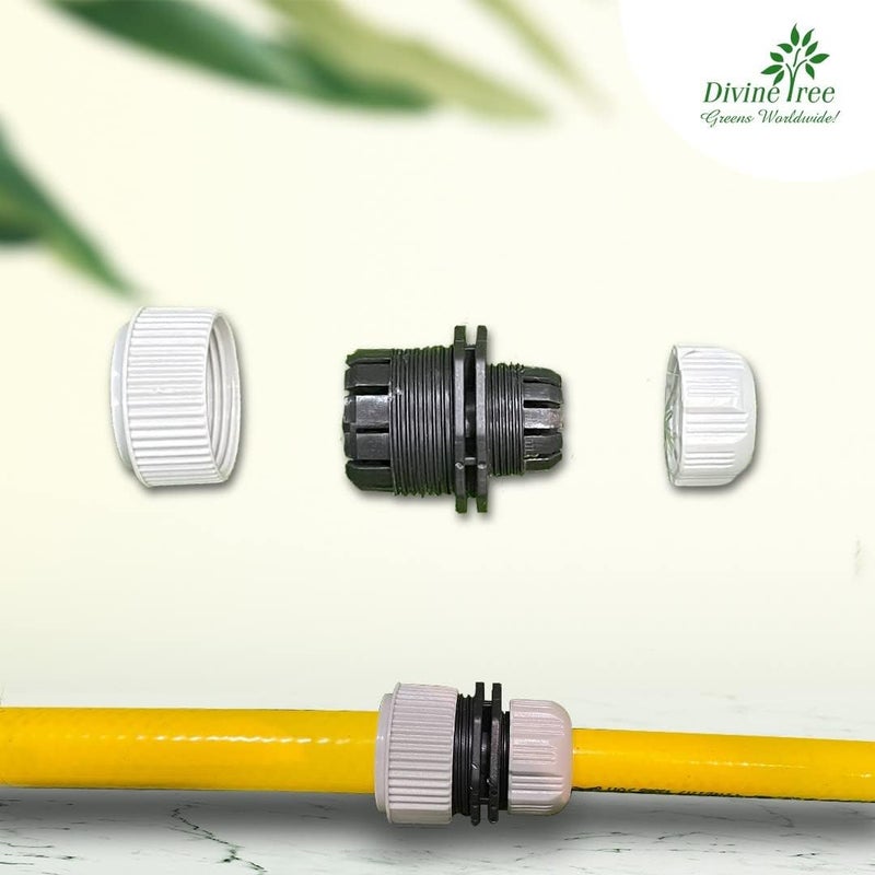 DIVINE TREE موصل خرطوم مياه الحديقة من 1/2 بوصة إلى 3/4 بوصة من ، موصل سريع من أنبوب إلى أنبوب، موصل إصلاح، موصل توصيل أنابيب - Image 3