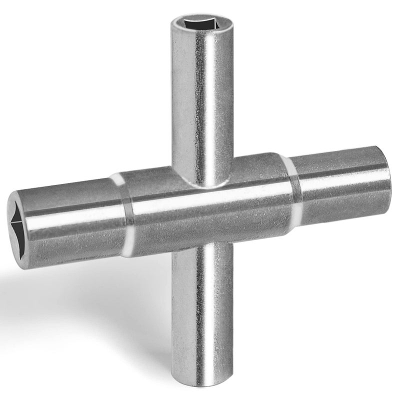 BearHut 4 Way Sillcock Key Wrench 14 932 516 1132 Water Utility Key for Faucet Spigots and Most Valves 1 Pack