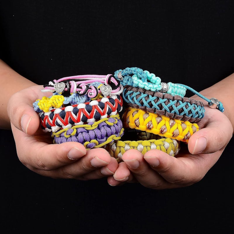 MONOBIN Micro Paracord，2mm 10Colors 20FT Paracord Combo Kit with Paracord Instructions and Charms ​for Making Paracord Bracelets, Lanyards, Jewelry Making - Image 5