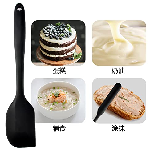 MOBDESK Food Grade Silicone Rubber Spatula Set for Baking Cooking and Mixing High Heat Resistant Non Stick Cookware Stainless Steel Core Dishwasher Safe BPAFree Baking BPA Free Seamless Design 6 pcs - Image 2