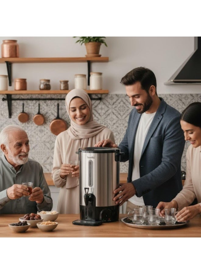 ساشي غلاية كهربائية سعة 15 لتر NL-WB-7415 | هيكل من الفولاذ المقاوم للصدأ | وظيفة الحفاظ على الحرارة تلقائيًا | مؤشر مستوى الماء | موزع ماء ساخن للشاي والقهوة - Image 5