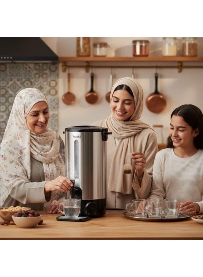 ساشي غلاية كهربائية سعة 15 لتر NL-WB-7415 | هيكل من الفولاذ المقاوم للصدأ | وظيفة الحفاظ على الحرارة تلقائيًا | مؤشر مستوى الماء | موزع ماء ساخن للشاي والقهوة - Image 2