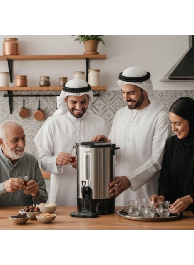 ساشي غلاية كهربائية سعة 15 لتر NL-WB-7415 | هيكل من الفولاذ المقاوم للصدأ | وظيفة الحفاظ على الحرارة تلقائيًا | مؤشر مستوى الماء | موزع ماء ساخن للشاي والقهوة - Image 3