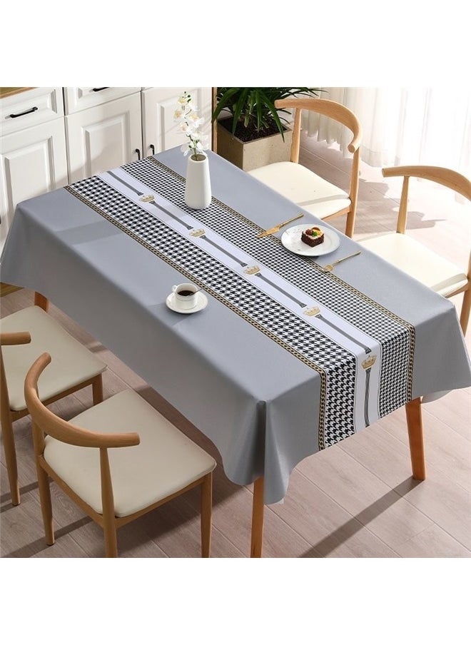 yongsheng Tablecloth - Rectangular Cover for Kitchen, Restaurant, Outdoor Dinner, Party Holiday - Anti-Fading & Washable - Tassel Design (90*150cm)  - Image 2