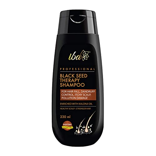 Iba Professional Black Seed Therapy Shampoo | Kalonji Extract For Healthy Scalp & Stronger Hair | Deep Cleansing Formula For All Hair Types | Halal Certified & Vegan | 230 ml - Image 1