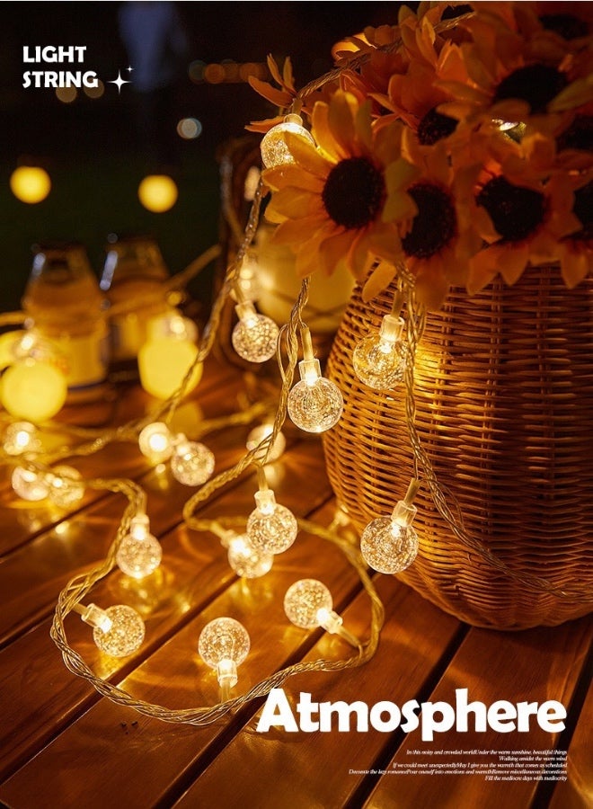 Generic Outdoor String Lights Mains Powered 23Feet Festoon Lights with 40 Led Shatterproof Bulbs Weatherproof Commercial Garden Hanging Lights for Patio Backyard Party Decor  Socket Base Black - Image 2