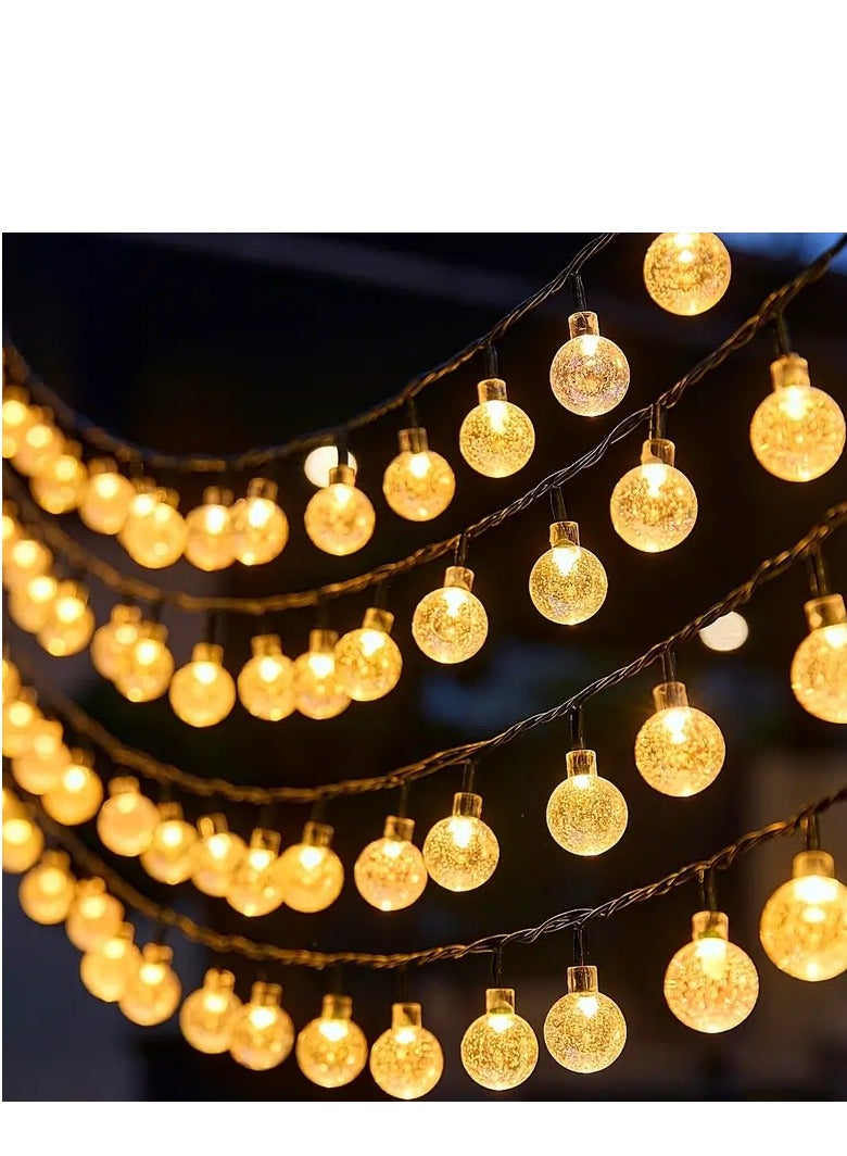 Generic Outdoor String Lights Mains Powered 23Feet Festoon Lights with 40 Led Shatterproof Bulbs Weatherproof Commercial Garden Hanging Lights for Patio Backyard Party Decor  Socket Base Black - Image 1