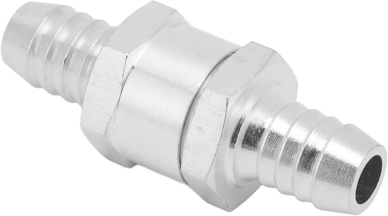 Universal One Way Check Valve 12mm Aluminum Alloy For Fuel Gasoline Oil Water - Image 1