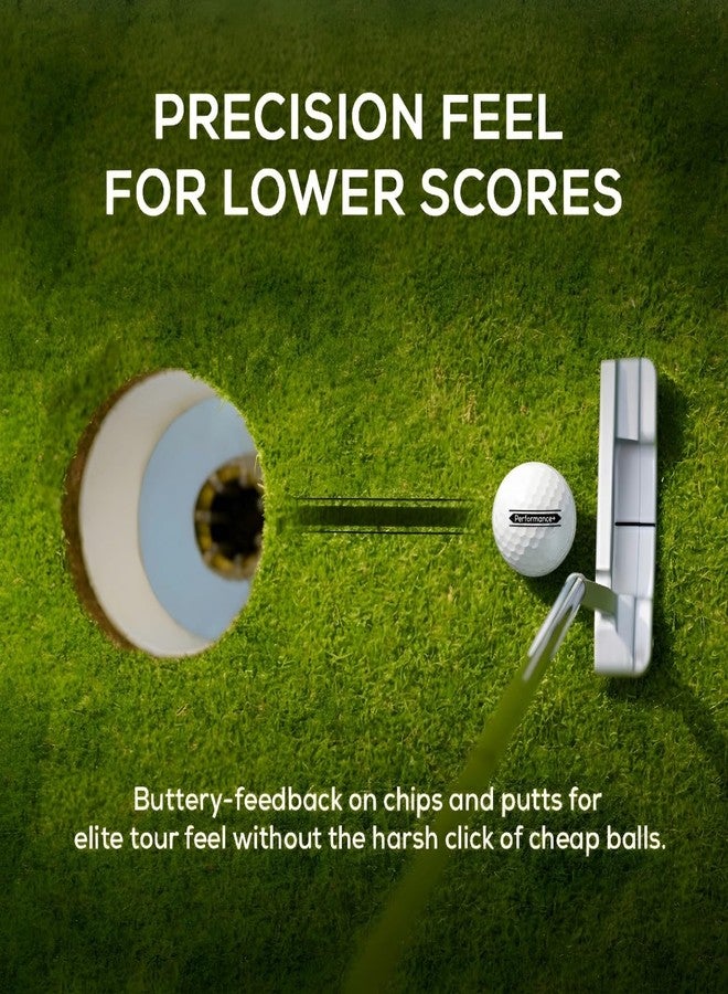 PURECORE GOLF PURECORE Performance+ - Premium 3-Piece Urethane Golf Balls | Mid Compression 98 | Soft Feel, Predictable Flight, Balanced Spin & Consistent Distance - Image 3
