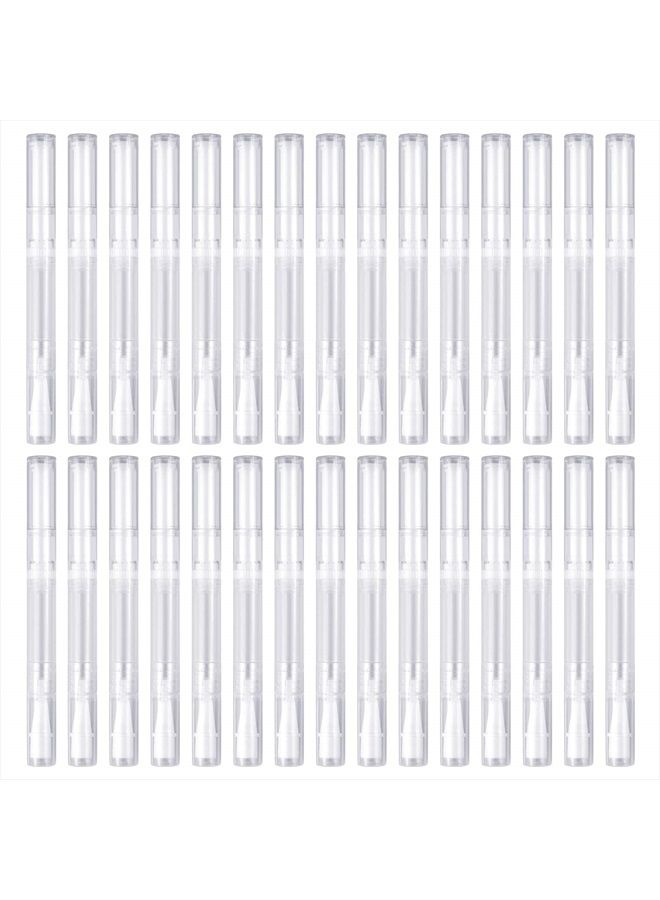 Awpeye 30Pack 3ML Transparent Twist Pens, Empty Nail Oil Pen Brush Cosmetic Lip Gloss Container Applicators - Image 1