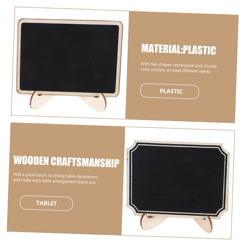 20 Pcs Small Chalkboard Message Boards With Smooth Edges For Cafe Restaurant Home Decor - Image 3
