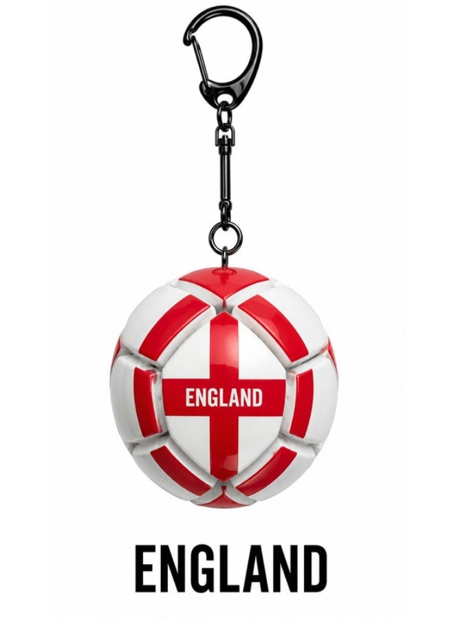 كرة مفتاح FIFA World Cup England Squeeze Ball – كرة قدم صغيرة 7cm ABS مع طباعة علم إنجلترا