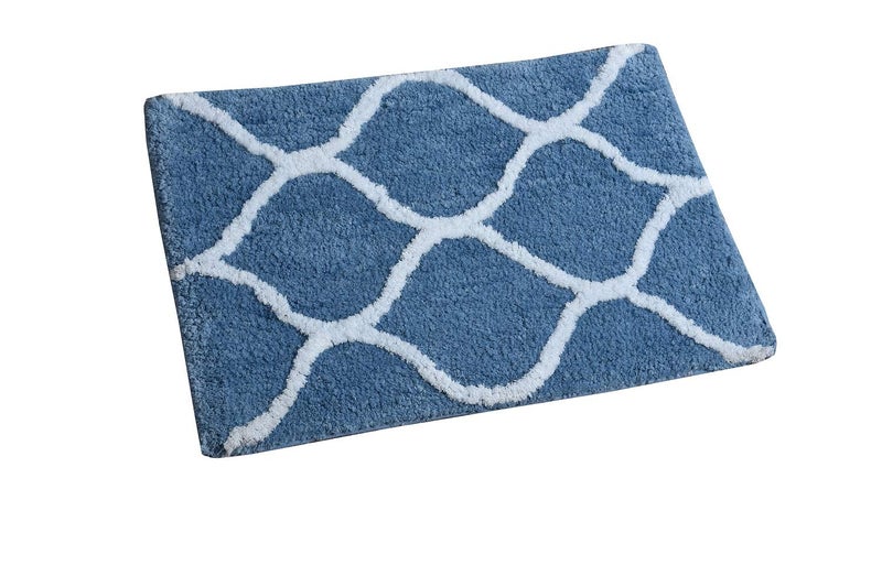 AEROHAVEN™ Glorious Super Soft Microfiber Designer Anti Slip Bathmat (Aqua, 40 x 60 cm) - Image 2