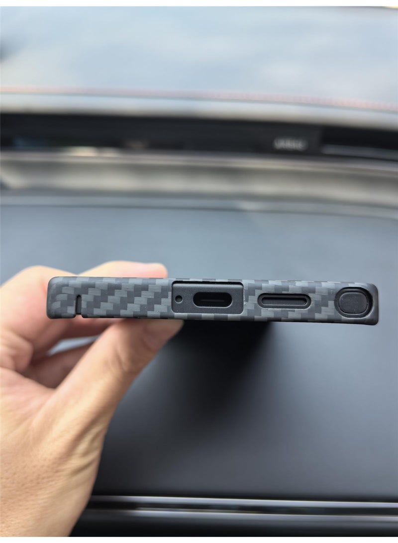 عام غطاء ألياف كربون أراميد رفيع جدًا لسامسونج جالكسي إس25 الترا - حماية كاملة للكاميرا - Image 5