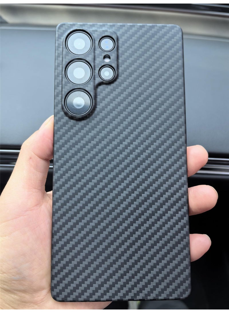 عام غطاء ألياف كربون أراميد رفيع جدًا لسامسونج جالكسي إس25 الترا - حماية كاملة للكاميرا - Image 2