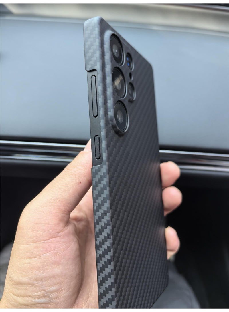 عام غطاء ألياف كربون أراميد رفيع جدًا لسامسونج جالكسي إس25 الترا - حماية كاملة للكاميرا - Image 3