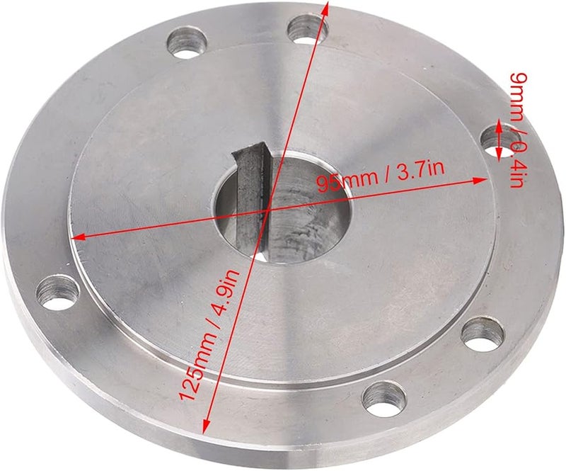 High Manganese Steel Chuck Flange Lathe Connection 125mm K11 K12 K72 20mm Size Stable Installation - Image 3