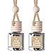 CE Craft Co Hanging Car Air Freshener Diffuser 2 Pack Long Lasting Fragrance Oil Car Freshener Glass Bottle Auto Air Freshener Made in USA Iced Vanilla Woods - Image 2