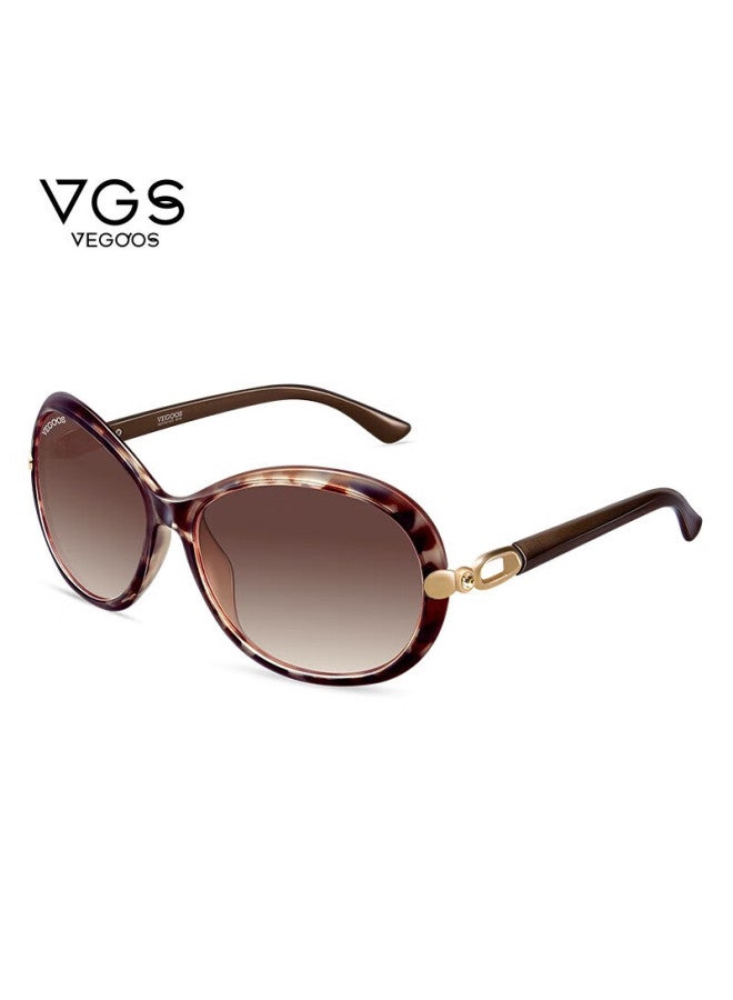 Vegoos Polarized Sungl, Fashionable Large Frame, Uv Protection, Sunshade For Women, Driving Gl, 9021 Amber Tea Color - Image 2