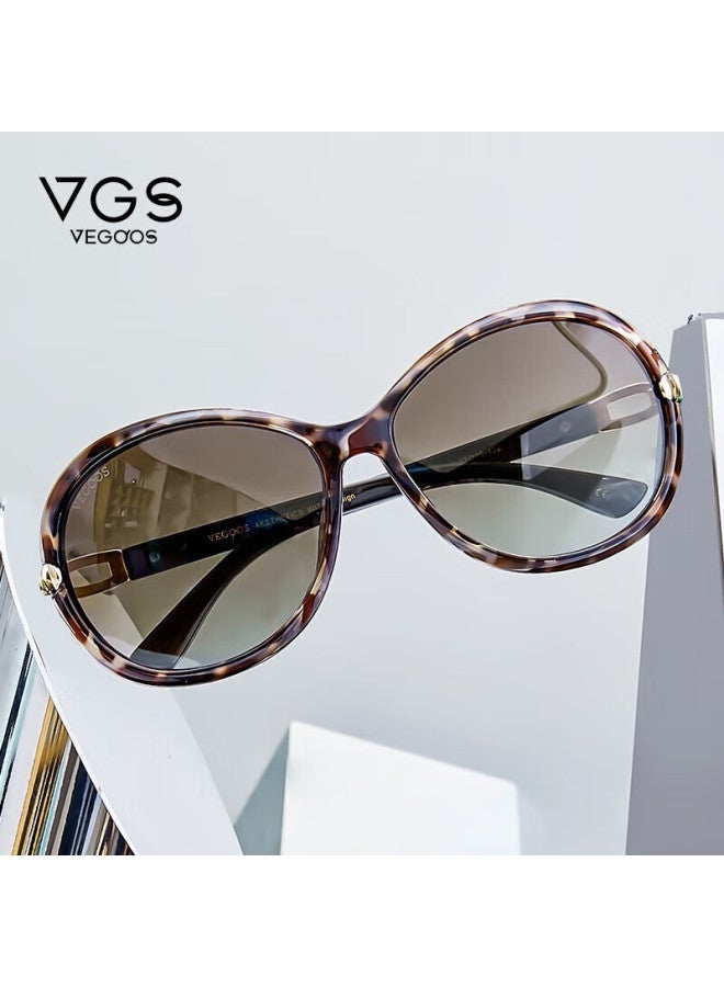 Vegoos Polarized Sungl, Fashionable Large Frame, Uv Protection, Sunshade For Women, Driving Gl, 9021 Amber Tea Color - Image 5