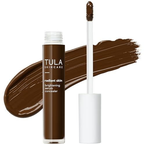 TULA Skin Care Radiant Skin Brightening Serum Concealer  Conceals Dark Circles  Discoloration Longwearing  CreaseResistant Brightens the Appearance of Skin Over Time Shade 195 018 fl oz
