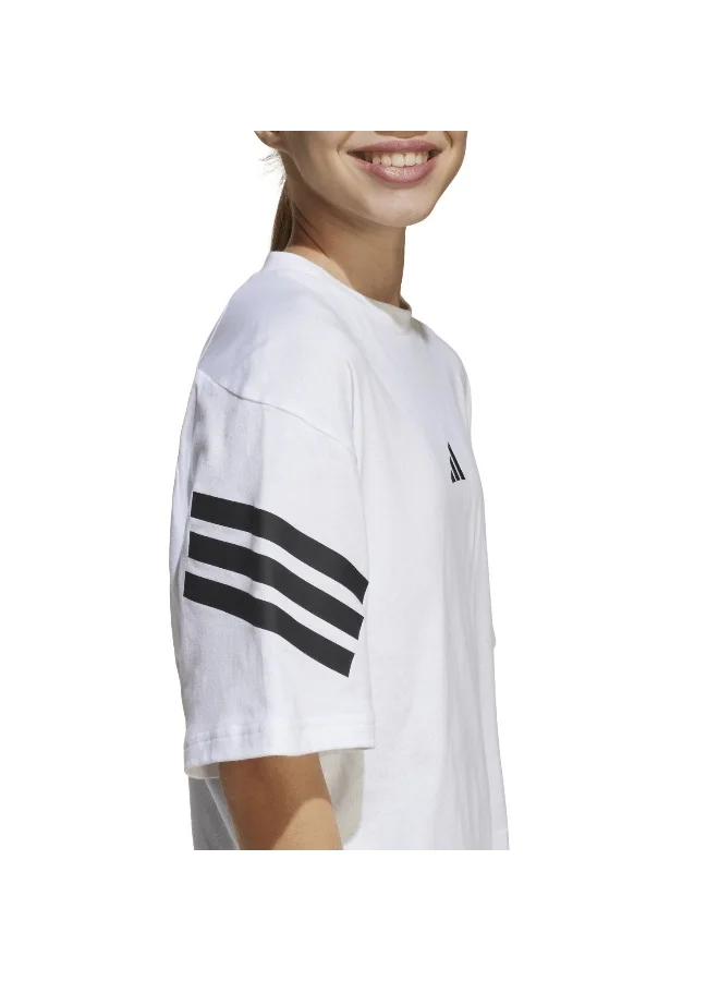 adidas تيشيرت تدريب J Fi 3S T أبيض للأطفال 7-8 سنوات