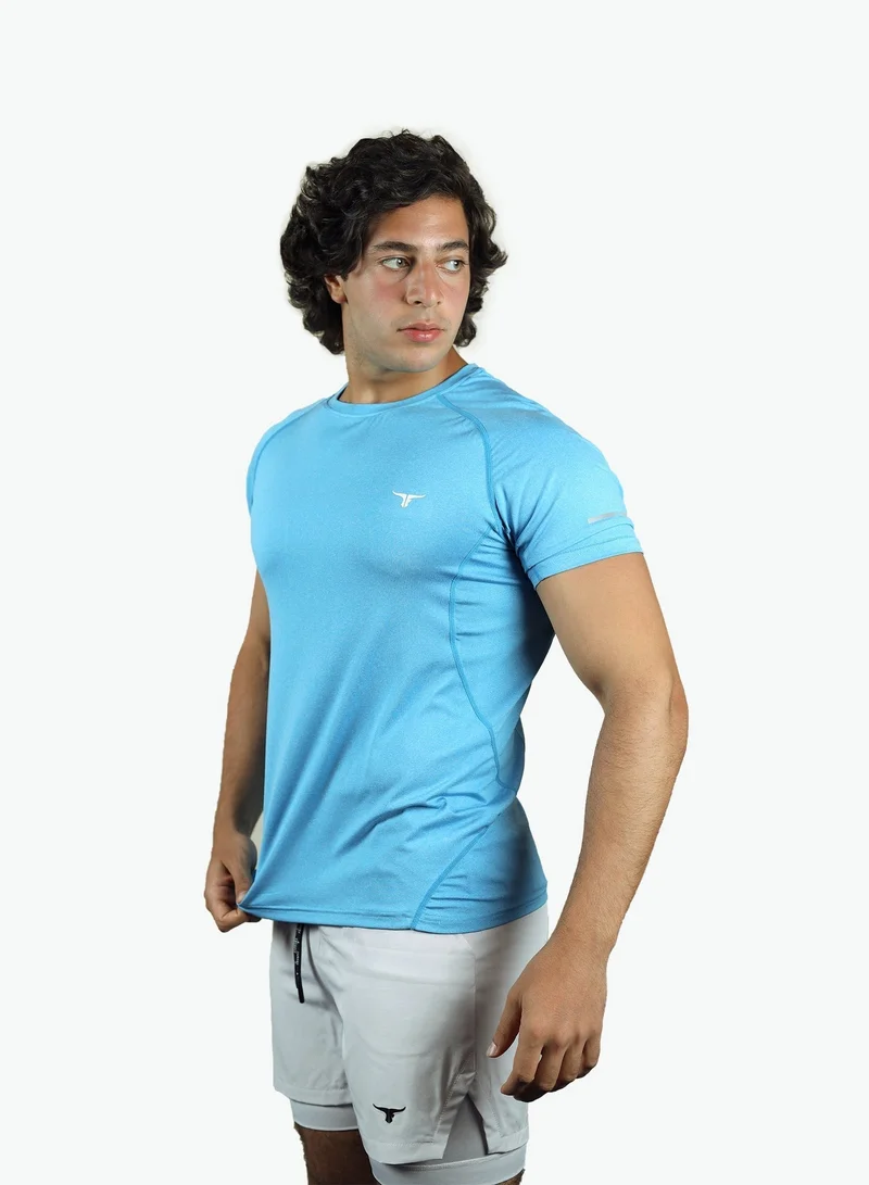 THUGFIT EndurX Men's Slim Fit T-Shirt - SkyBlue
