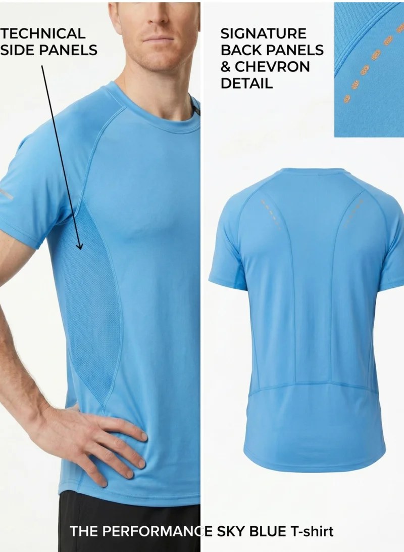 Thugfit Sky Blue THUGFIT EndurX Men's Slim Fit T-Shirt - SkyBlue for Men | Best Price UAE