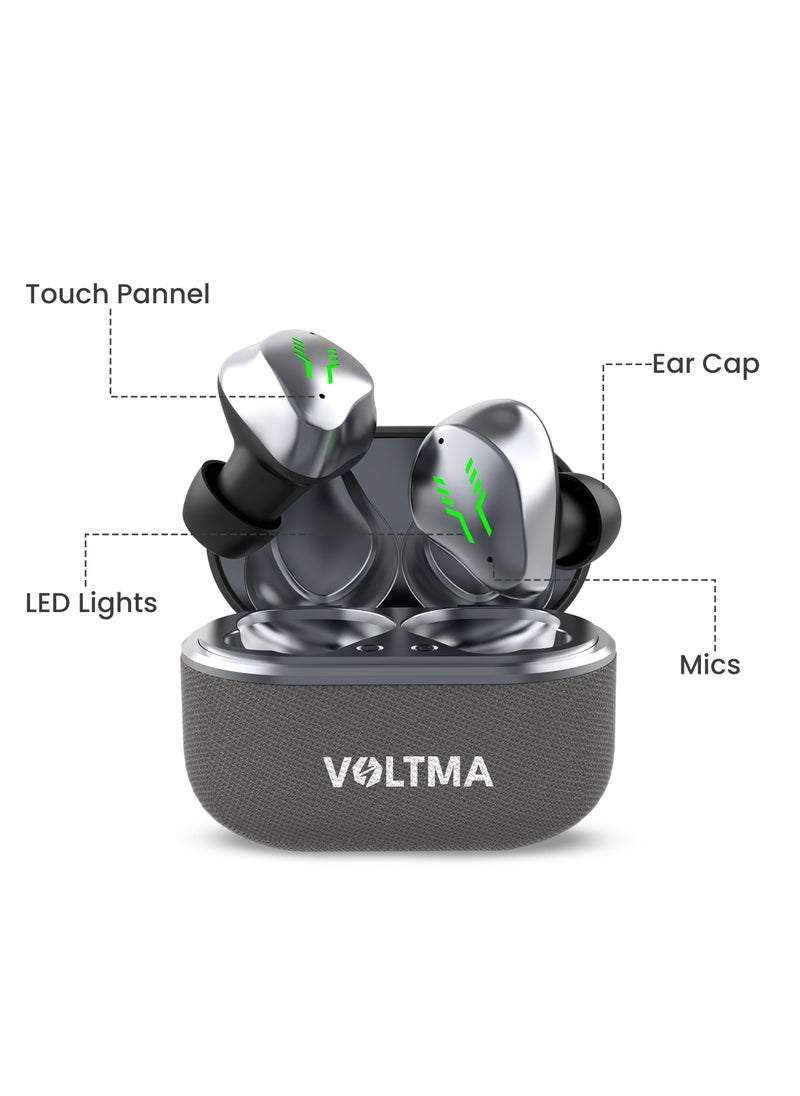 VOLTMA APEX True Wireless Earphones | 8 Hours Playtime Bluetooth Earbuds with Smart Touch Control, Waterproof In-Ear Earphones with Bluetooth 5.4 and Low Impedance for Home Office  - Image 3