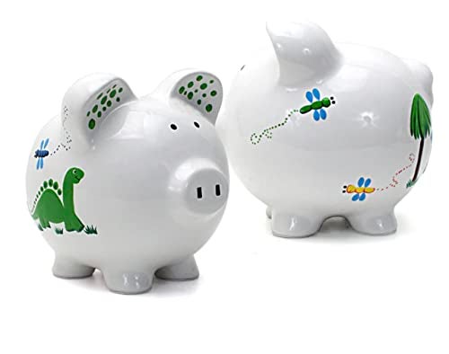 Child to Cherish Ceramic Piggy Bank for Boys, Dinosaur - Image 4
